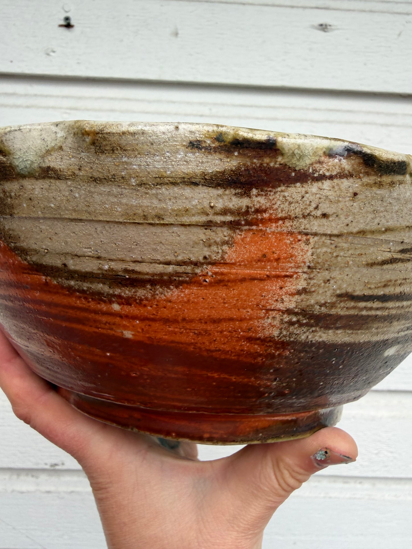 Wood Fired Fluted Bowl Show Stopper