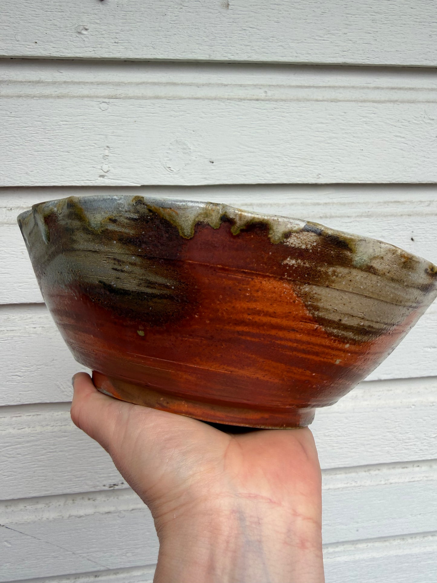 Wood Fired Fluted Bowl Show Stopper
