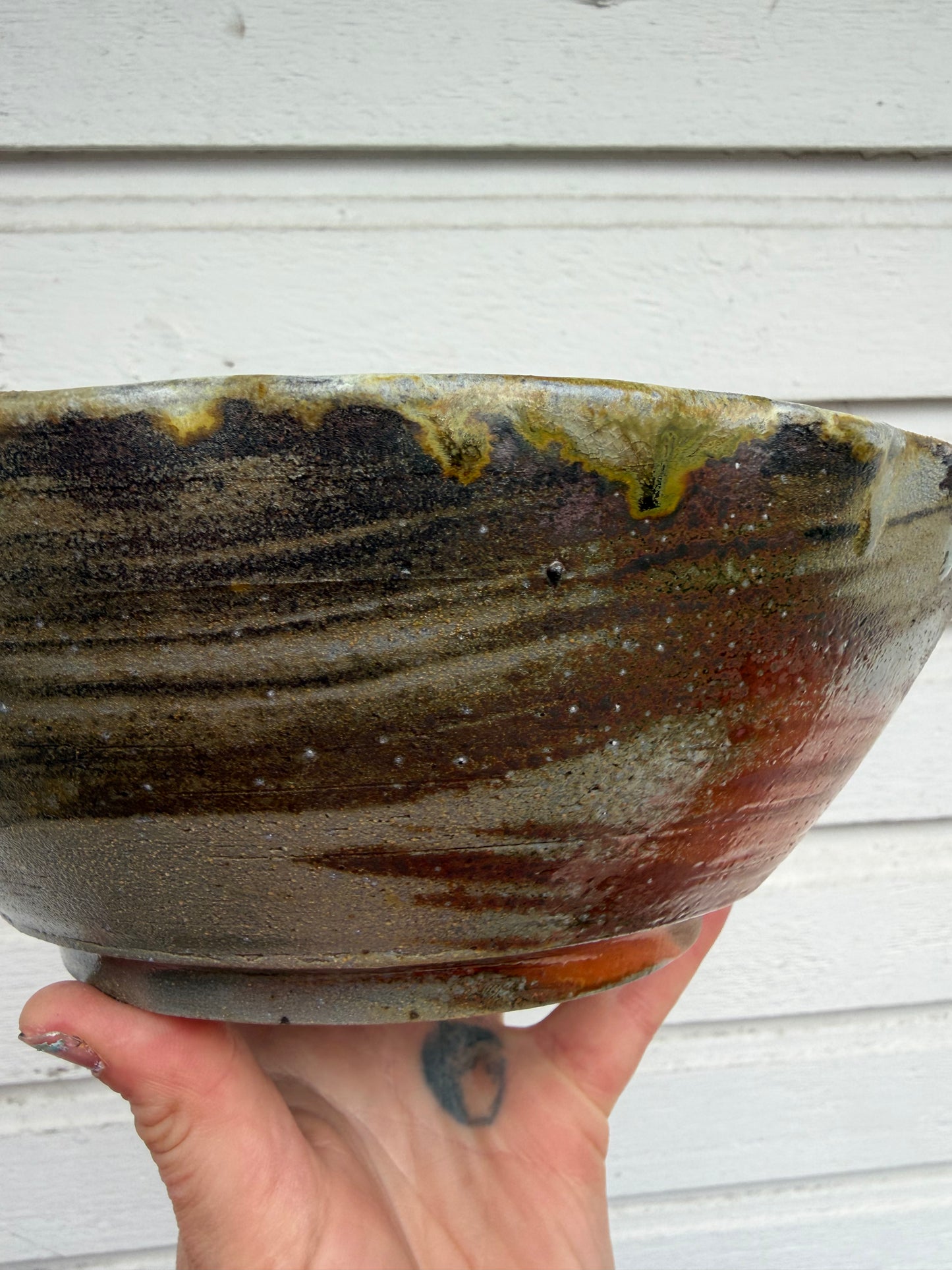 Wood Fired Fluted Bowl Show Stopper