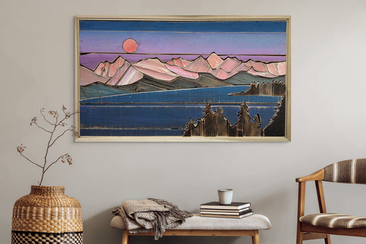 Flathead Lake Alpine Glow