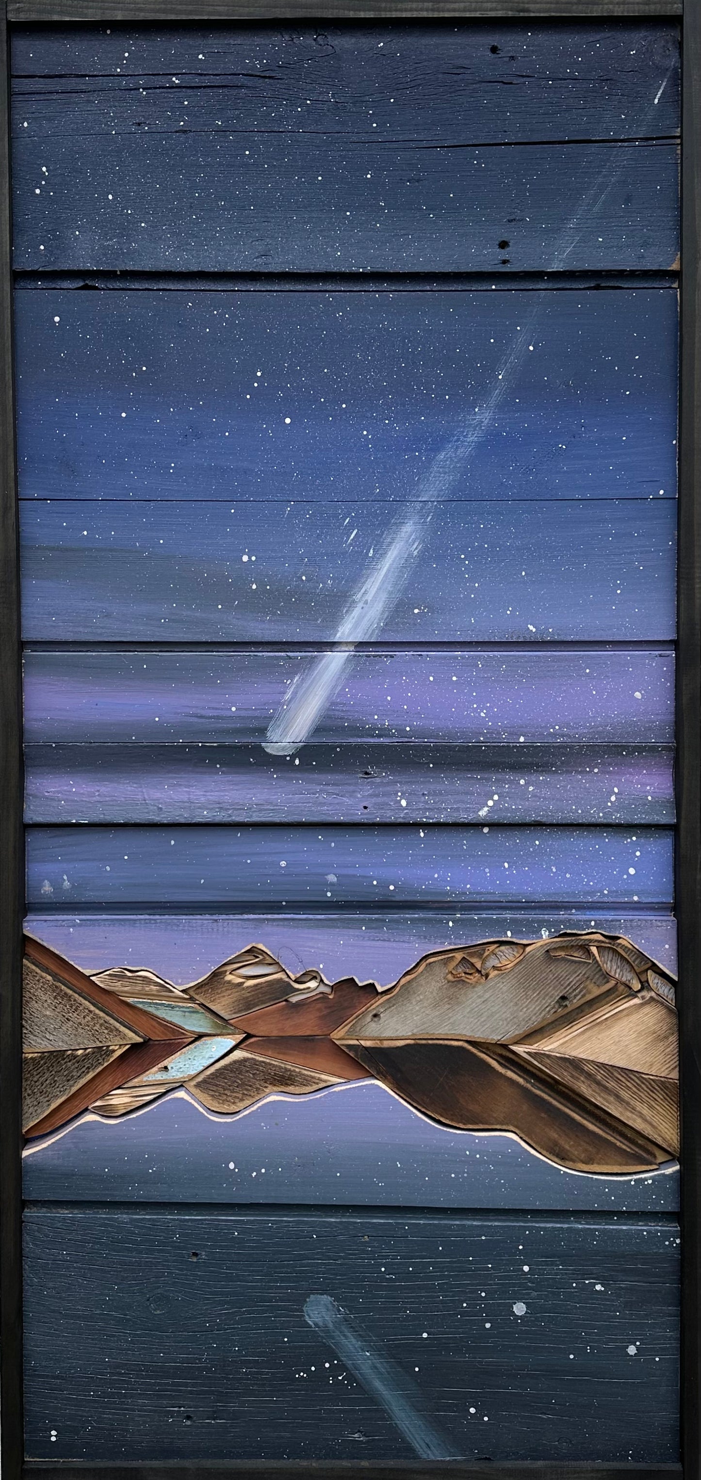 Neowis Comet over Island Lake, Beartooths